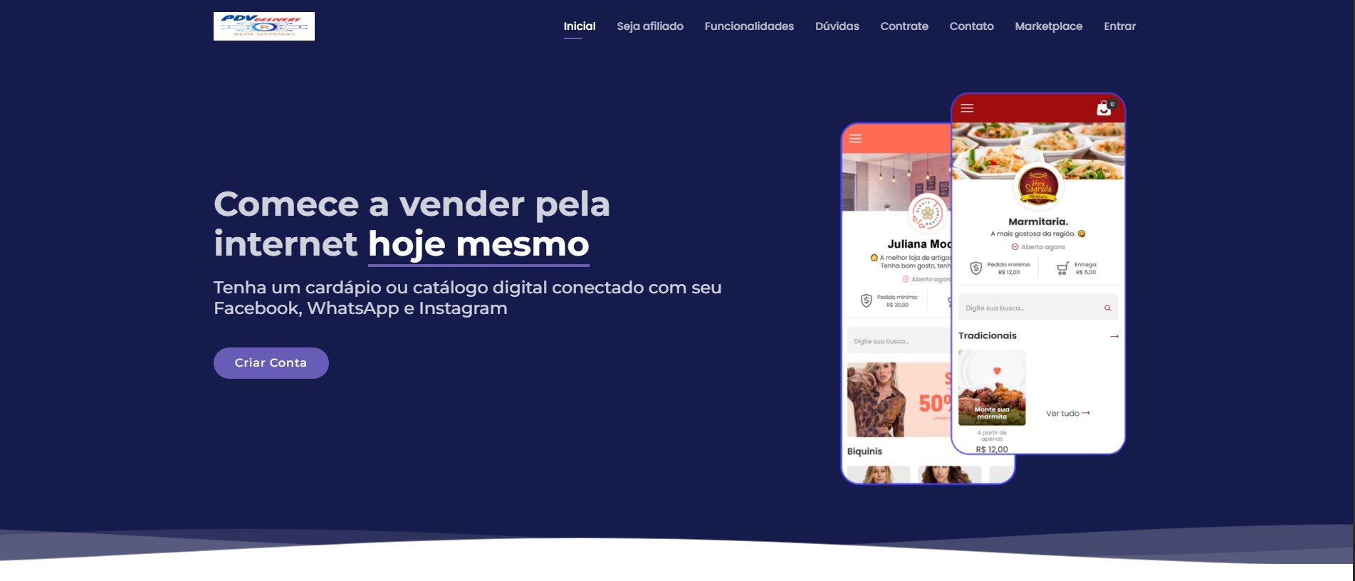 PDVdelivery - REDE SISTEMAS  '' TENHA SEU PROPRIO APLICATOVO DELIVERY