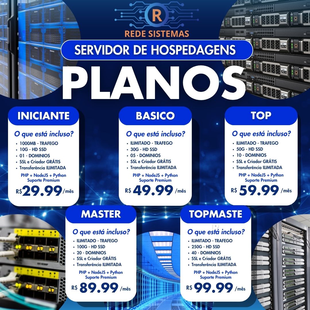 SERVIDORES DE HOSPEDAGEM
