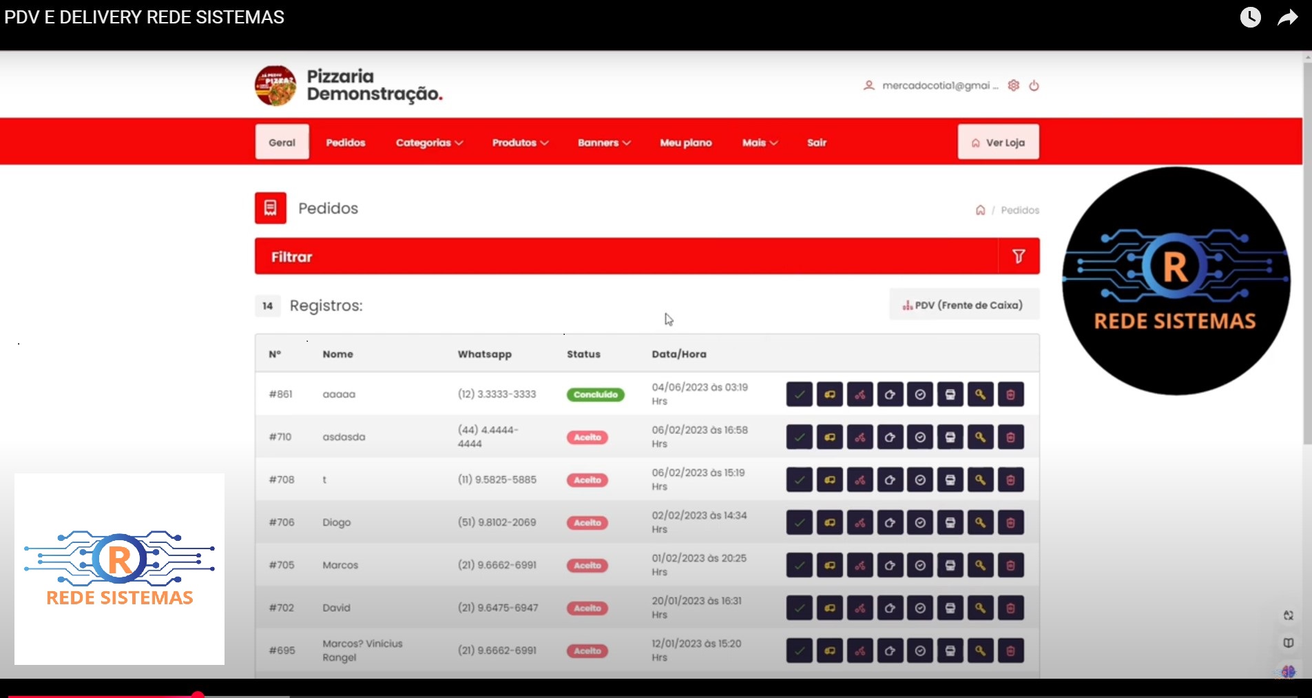 APLICATIVO DELIVERY COM PDV
